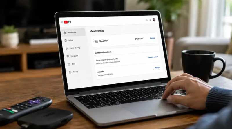 Cancel YouTube TV