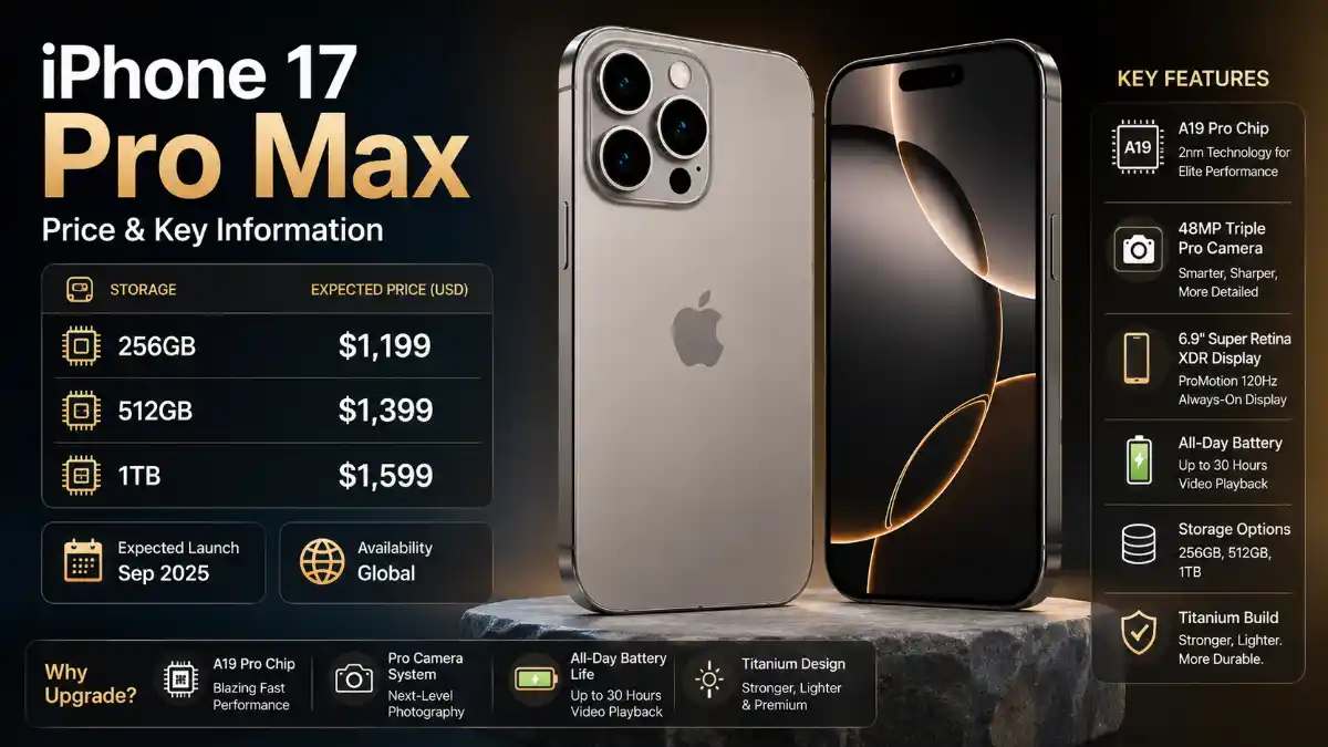 iPhone 17 Pro Max Price