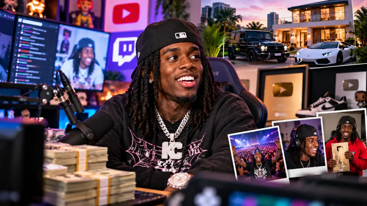 Kai Cenat net worth article visual representing streaming and creator income